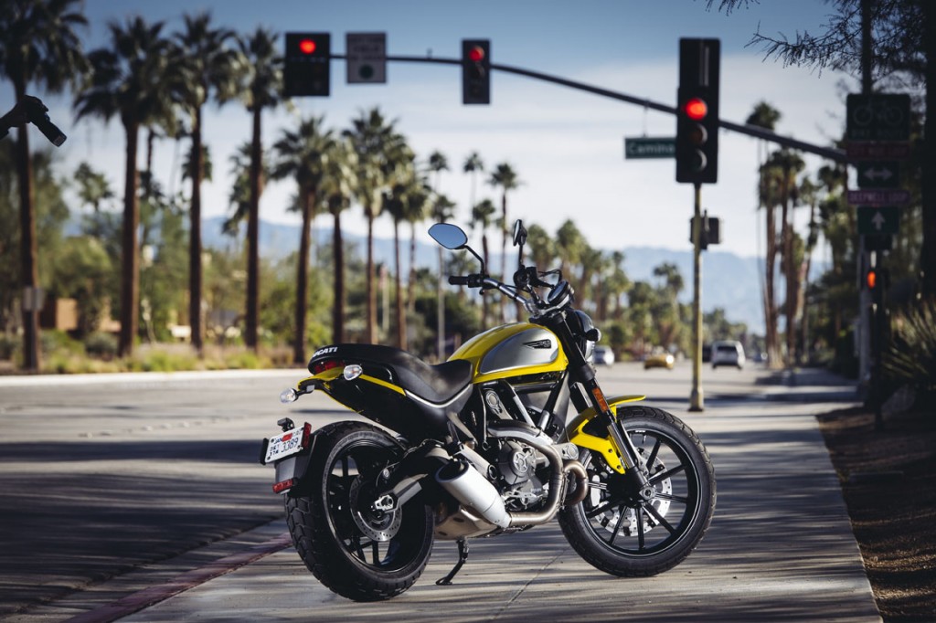 Ducati Scrambler Icon static on street