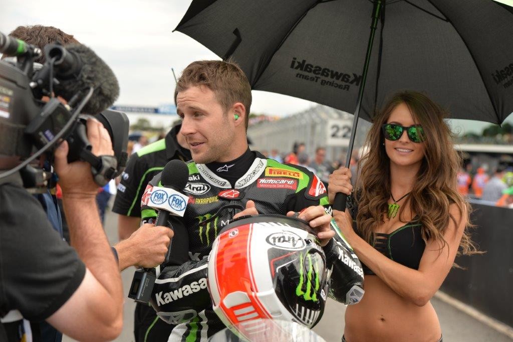 1a Jonathan Rea on the 2015 Phillip Is grid
