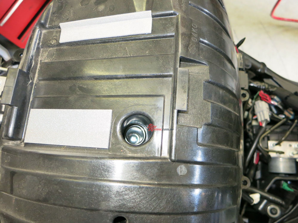 You can see the hidden airbox lid bolt here. 