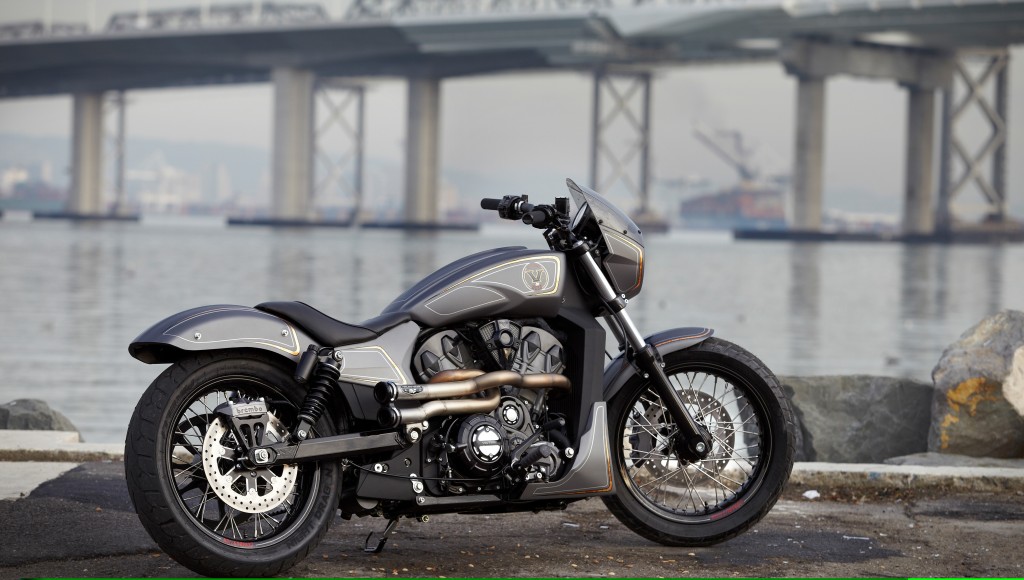 Victory Motorcycles revealed the final installment in their 1200cc concept series, the "Combustion", at the International Motorcycle Show in New York City.