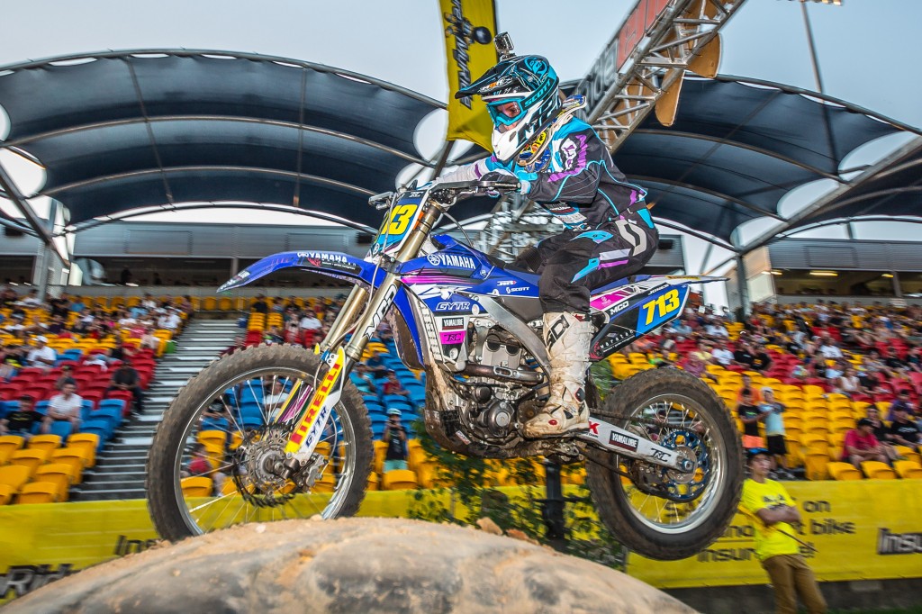 Tayla Jones in action during the 2015 Enduro-X championship.