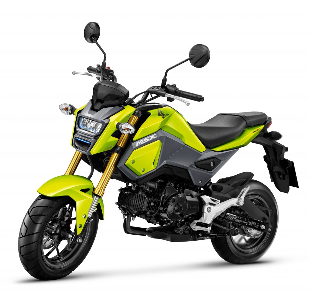 The Honda Grom has wowed riders all over the globe with serious fun factor packed into a simple, lightweight design. Overseas models shown.