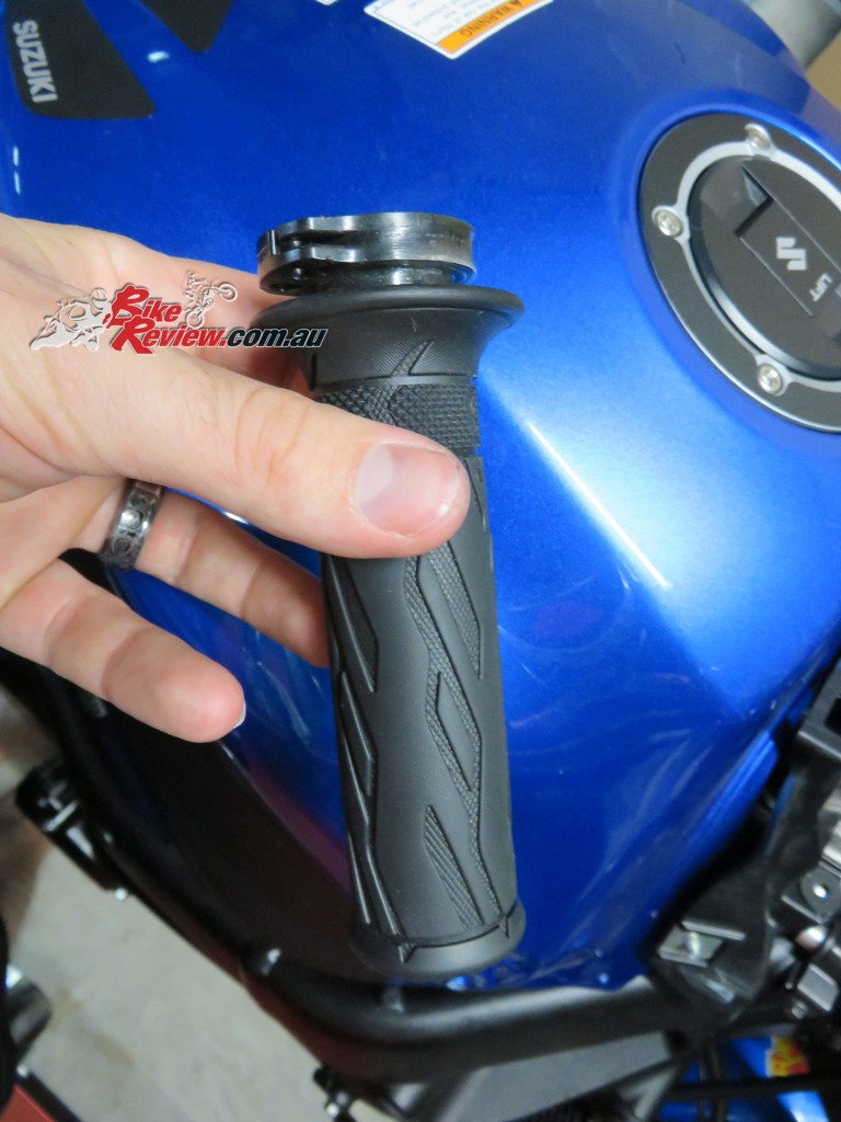 Bike Review Suzuki GSX-S1000 Heated Grips Install (4) copy