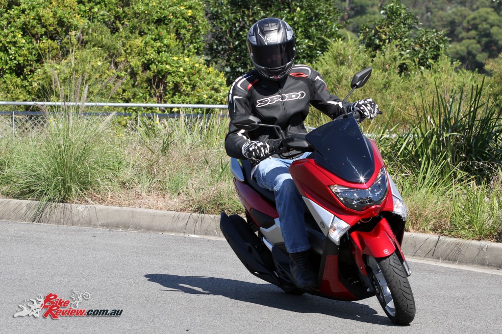 Yamaha NMAX 175 action shot- Bike Review