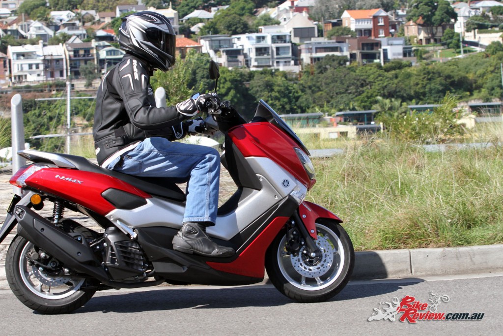 Yamaha NMAX 175 action shot- Bike Review