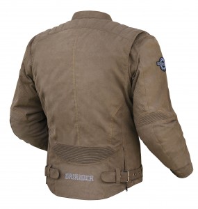 dririder- scrambler jacket -brown-rear