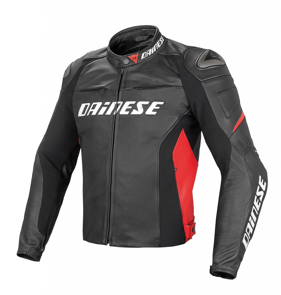 The Dainese Racing D1 Pelle Jacket is a premium Tutu leather jacket with impeccable styling and great safety features. 