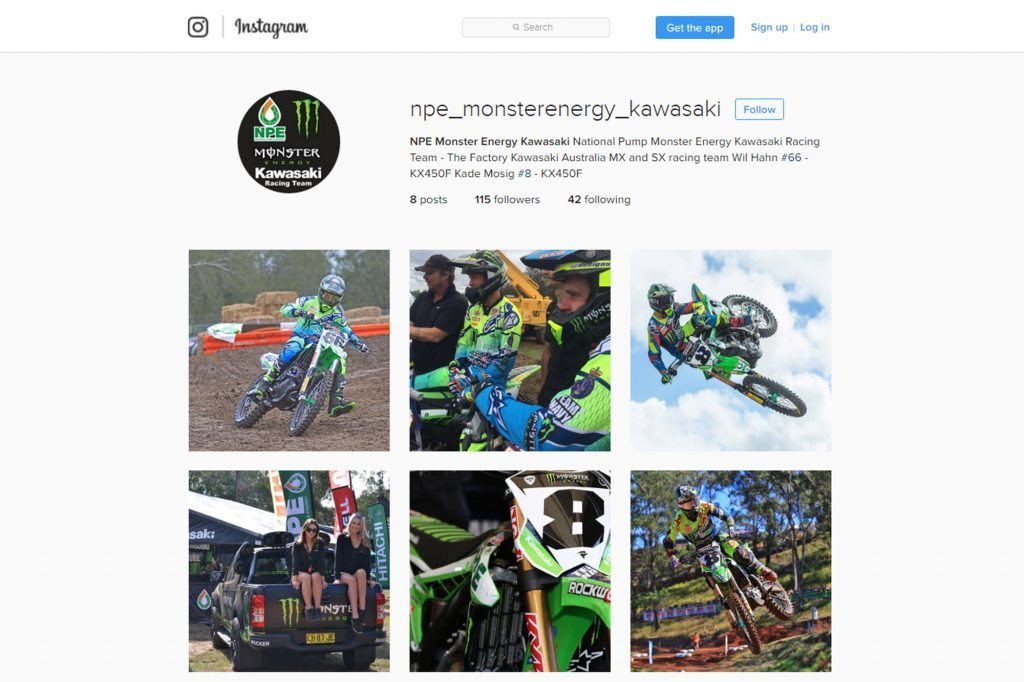 National Pump Monster Energy Kawasaki Racing Team Join Instagram