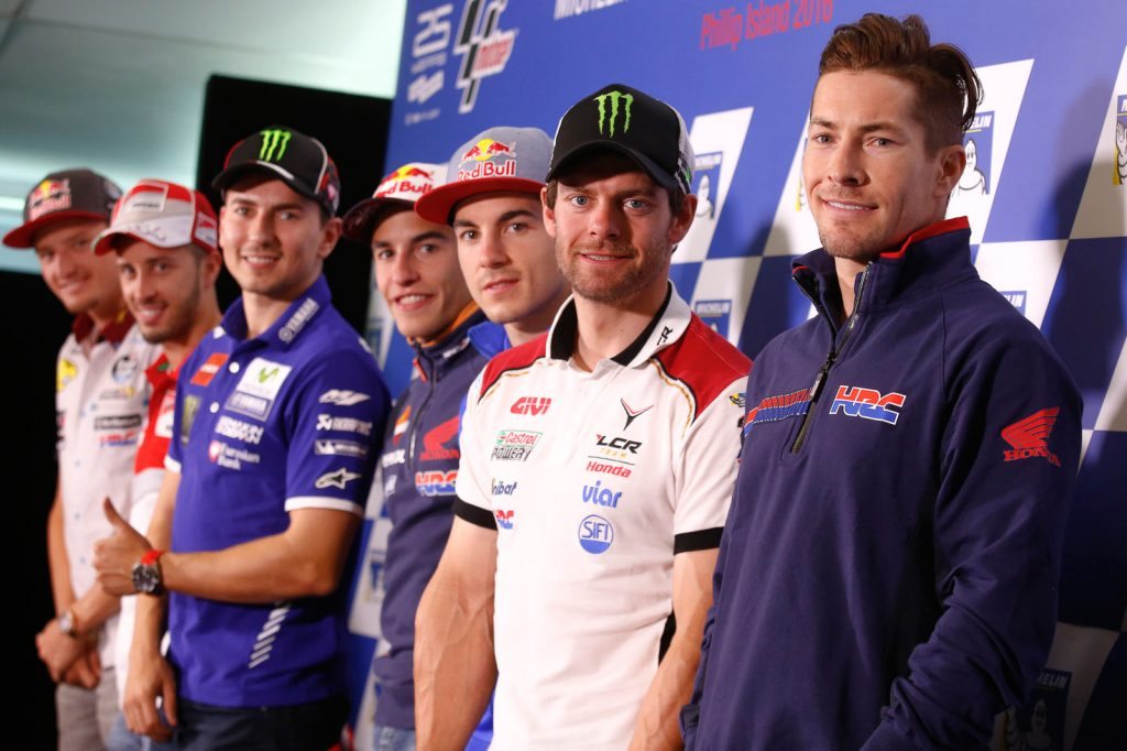 Group photo at the #AustralianGP Press Conference 2016