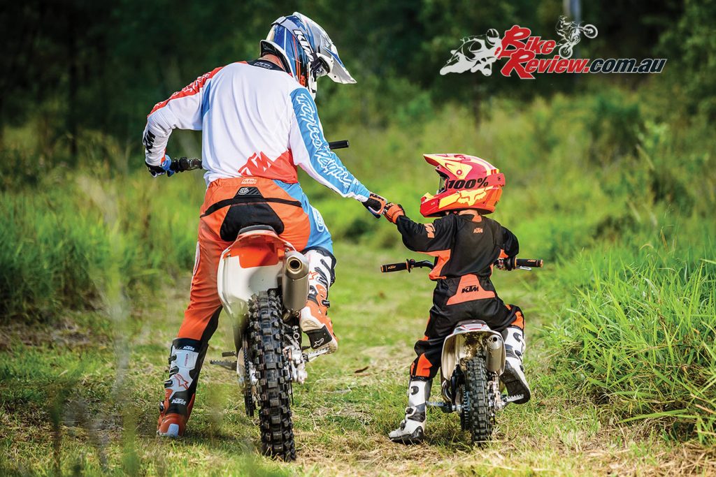 KTM's Sportminicycle range is a great way of getting the family together and creating special memories