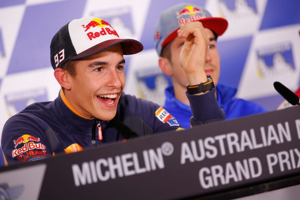 Riders during the Pre-Event Press Conference in Phillip Island, Marc Marquez