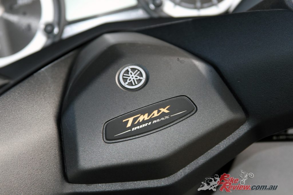 2016 Yamaha TMax 530, with Iron Max logo