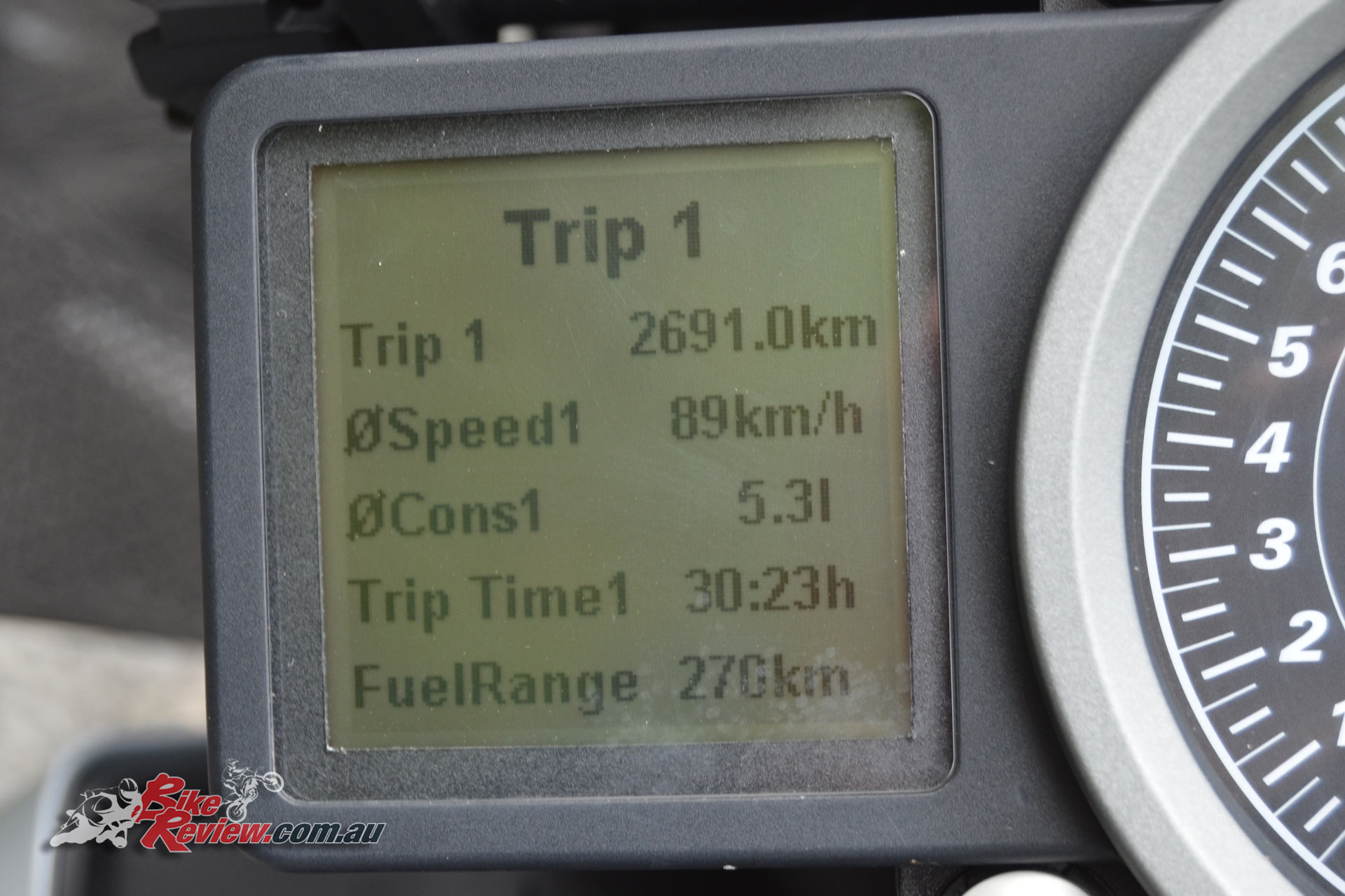 2016 KTM 1290 Super Adventure - dash trip meter