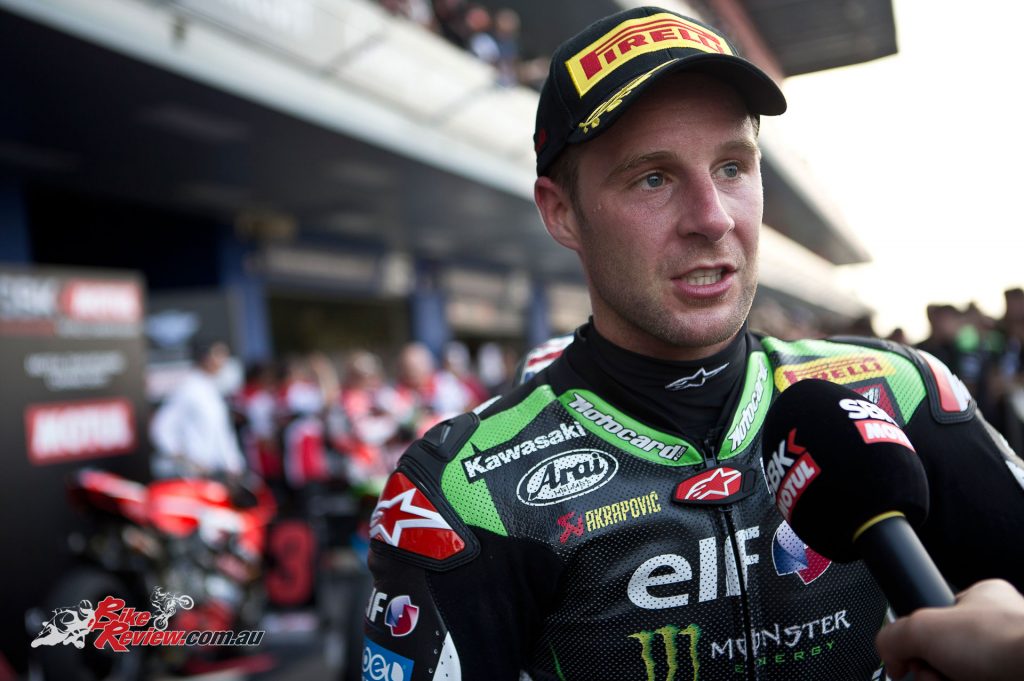 2017 WSBK - Round 2 - Rea interviewed after winning Race 2 - Image: BeeGee Images