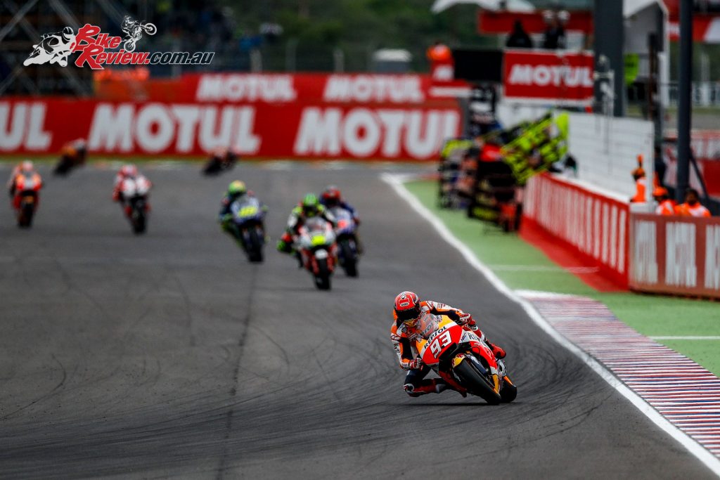 Marquez led the field at Argentina before crashing out, but will be hoping to hold true to his former COTA form