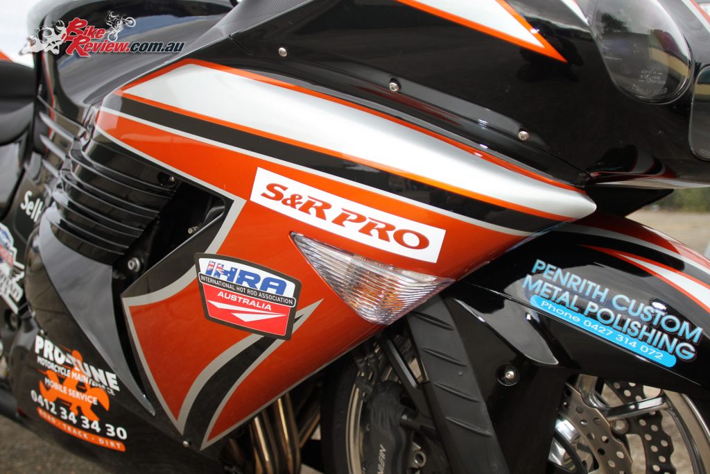 Custom Pro-Tune nine-second Kawasaki ZX-14 - Decals by Excite Signs at Penrith