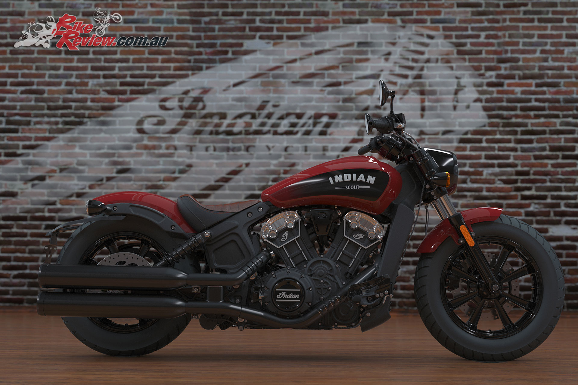 indian scout bobber red