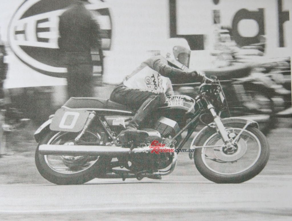 Winning the Calder 2-Hour on the then all-new Yamaha RD350. 