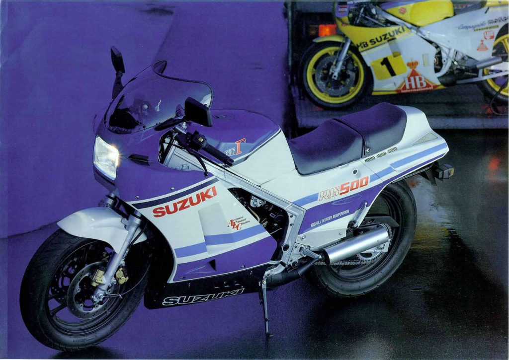 Some tasty RG500 advertising material from 1985. 