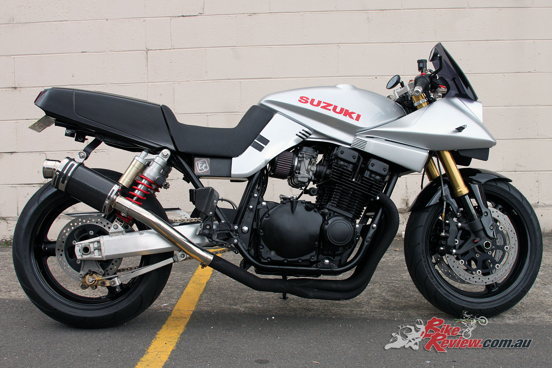 The Suzuki Katana features unique styling, with this custom creation adding modern handling