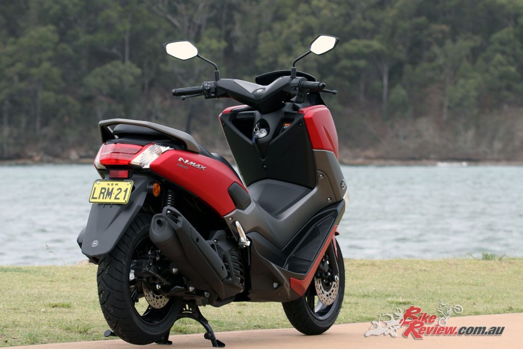 The NMAX 155 is a small sized scoot that has good leg room for me at 185cm, plenty of pillion space, some weather protection but would benefit from a taller screen.