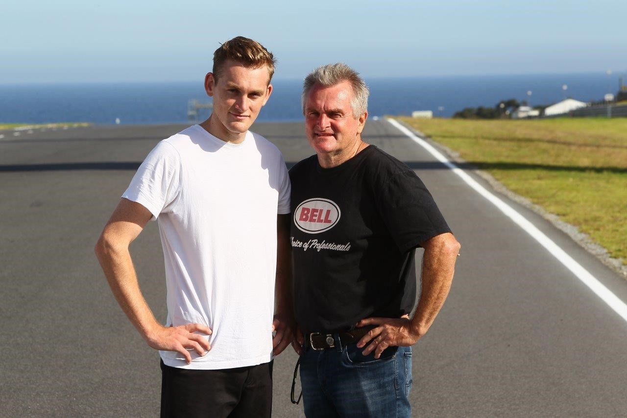 We take a deep dive into Rob's early life, racing career and what he's up to now. (Pictured here with his son Alex Phillis).