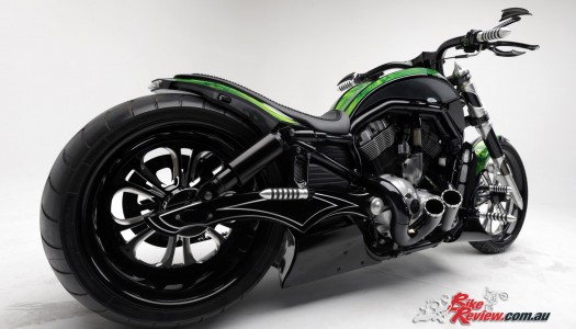 Custom: Pega Custom Cycles – Neon Black V-Rod