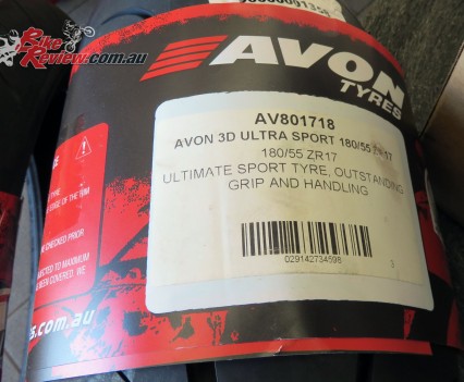 Avon 3D Ultra Sport tyres