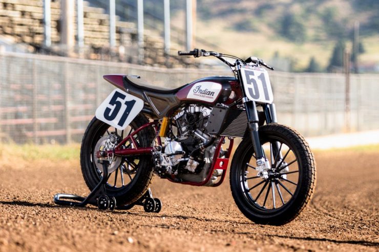 Indian's FTR 750 racer has seen enormous success in the American Flat Track series this year