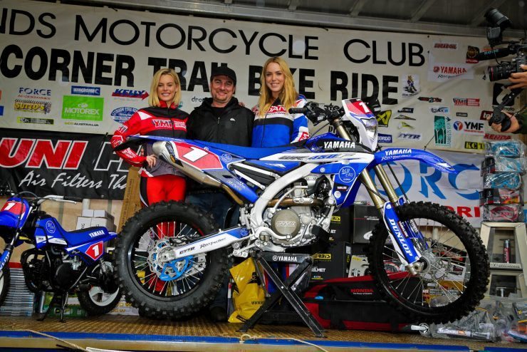 Lucky punter Greg Lee (bottom right) won a unique GYTR accessorised WR450F.