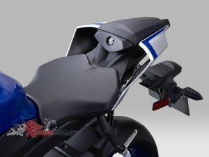 2017 Yamaha YZF-R6, tail and seat