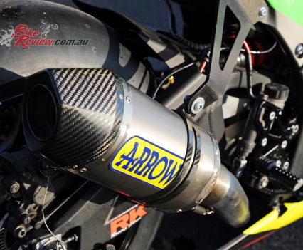 Mike Jones's 2015 ASBK ZX-10R, full Arrow GP Exhaust system