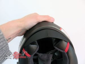Shoei NXR helmet, Lower Air Spoiler