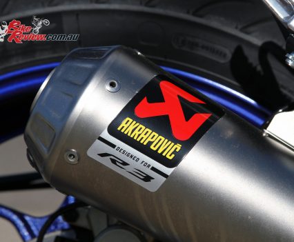 2016 Yamaha YZF-R3 - Akrapovic Stainless Steel Racing Line exhaust system (saves 5kg)