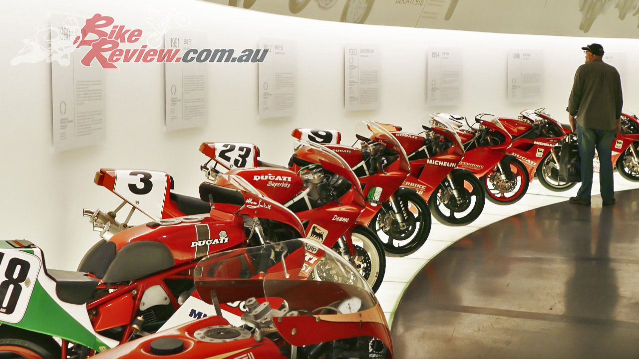 The freshly renovated Ducati Museum at the Ducati factory in Bologna is a must stop place for Ducatisti.