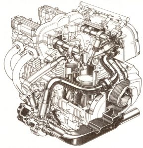 Kawasaki GPz750 Turbo engine