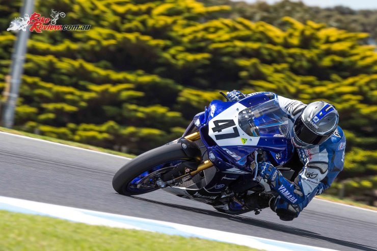 Wayne Maxwell at the 2017 Phillip Island ASBK test - Image: Andrew Gosling, TPG Photography