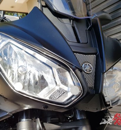 AMHP Headlight Protectors fitted to our long term MT-07 Tracer