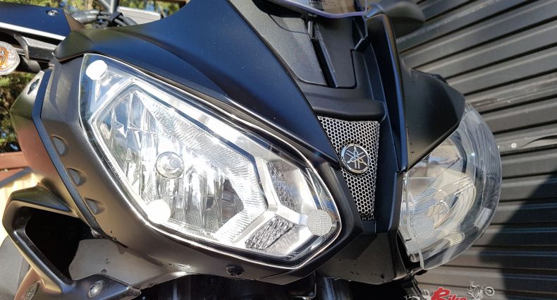 AMHP Headlight Protectors fitted to our long term MT-07 Tracer