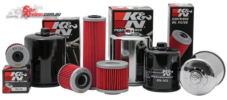 K&N motorcycle and car oil filter range