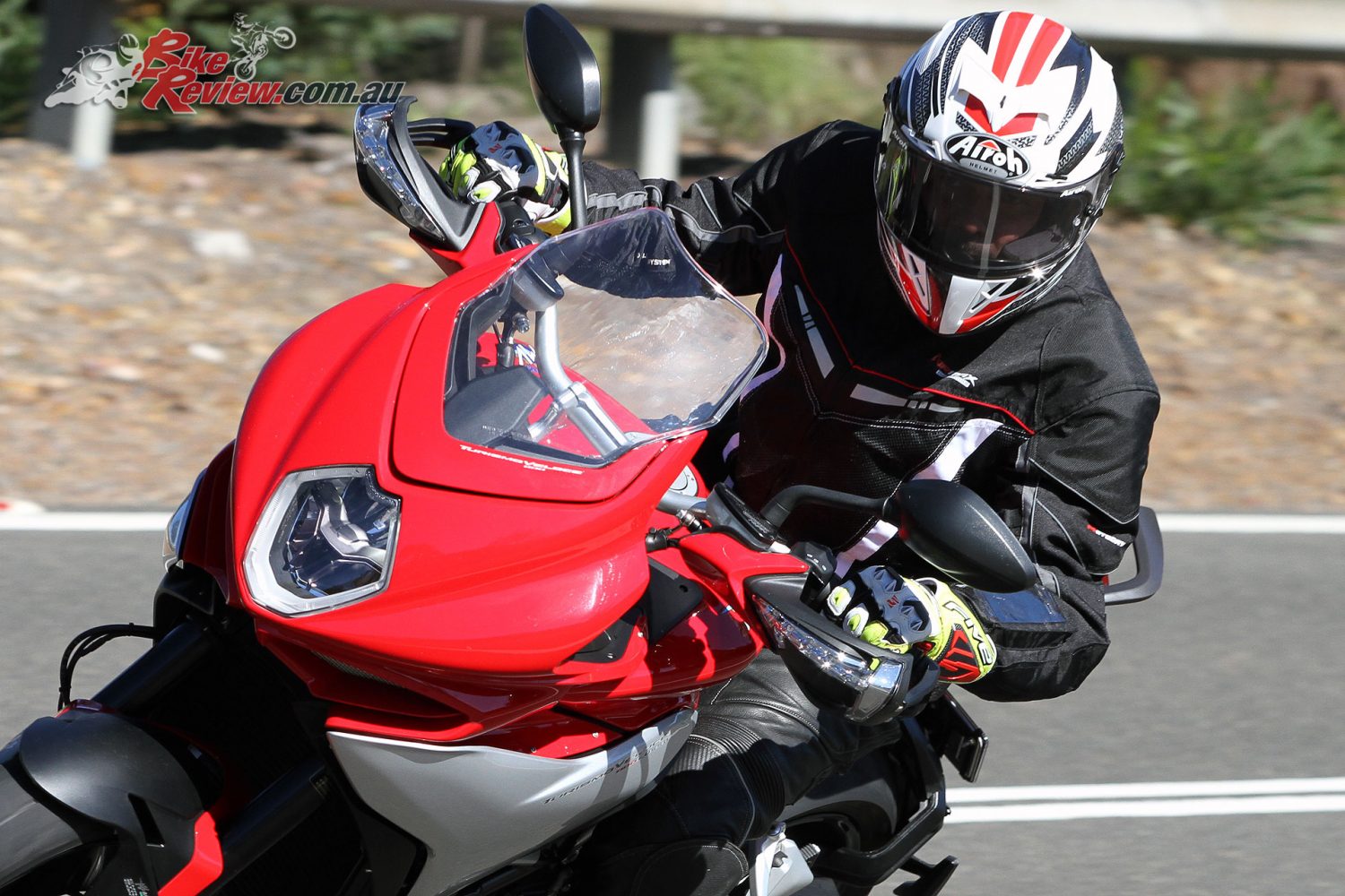 Five RFX1 Gloves on the MV Agusta Turismo Veloce Lusso