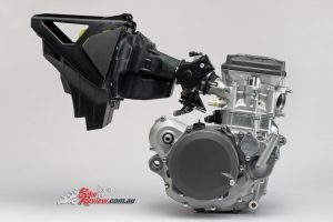 2018 Suzuki RM-Z450 engine and airbox