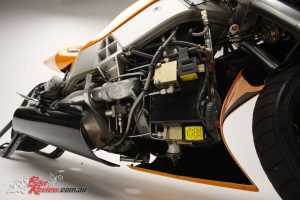 The Y2K's powerplant is a Rolls Royce Allison 250 engine that would normally power a Bell Jet Ranger helicopter weighing 2300kg plus five passengers...