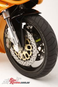 Only the Brembo calipers and Ceriani fork yolks are not made in America.