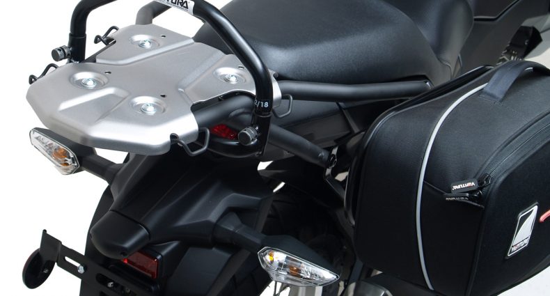 Ventura Grab Handle and Panniers on the Versys-X