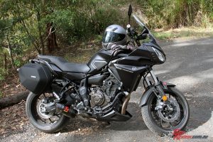 Our Long Term Yamaha MT-07 Tracer all kitted out.