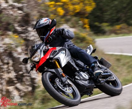 Also featured are a bridge-type tubular spaceframe, upside-down fork and long swinging arm for a high degree of ride stability