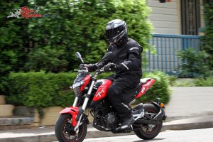 Overall ergonomics are quite good considering the size of the TnT 125.