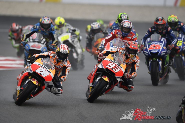 Marc Marquez took the early holeshot