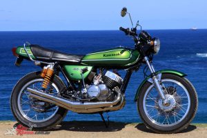 Even by today's standards the Kawasaki H1's straight line performance is credible.